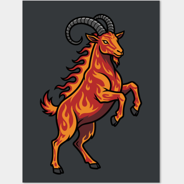 Year of the Fire Goat 2027 Wall Art by CreativeSage
