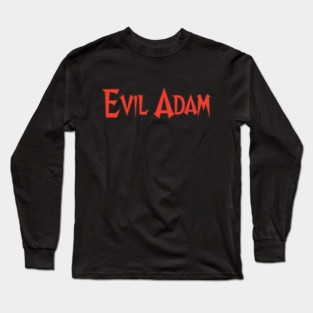 Evil Adam Logo Text Only Long Sleeve T-Shirt