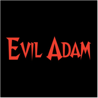 Evil Adam Logo Text Only Posters and Art