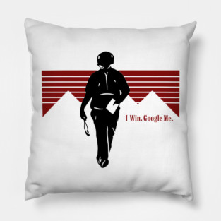 I Win Google Me - Curt Cignetti Pillow