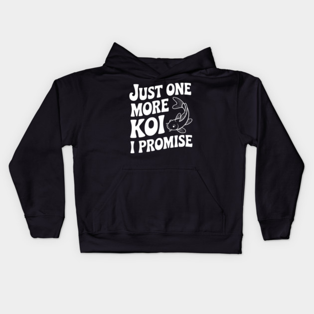 Just One More Koi I Promise Kids Hoodie by Frank Ring
