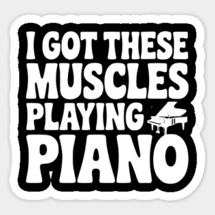 I Got These Muscles Playing Piano Magnet