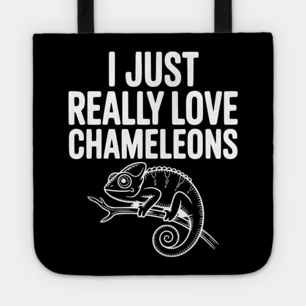 I Just Love Chameleons Tote by Frank Ring