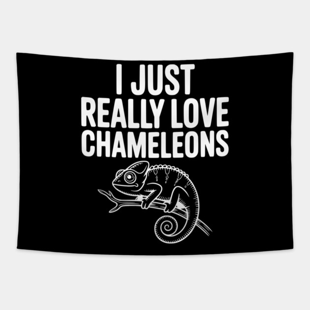 I Just Love Chameleons Tapestry by Frank Ring