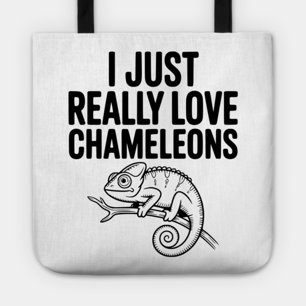 I Just Love Chameleons Tote by Frank Ring