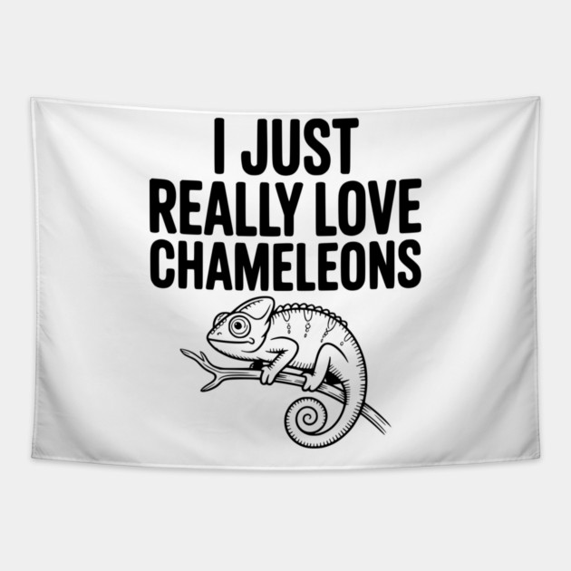 I Just Love Chameleons Tapestry by Frank Ring