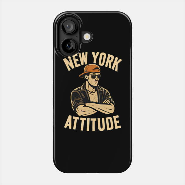 new york attitude Phone Case by Pixel Threads 