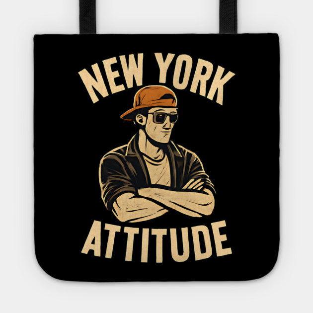 new york attitude Tote by Pixel Threads 