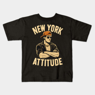 new york attitude Kids T-Shirt