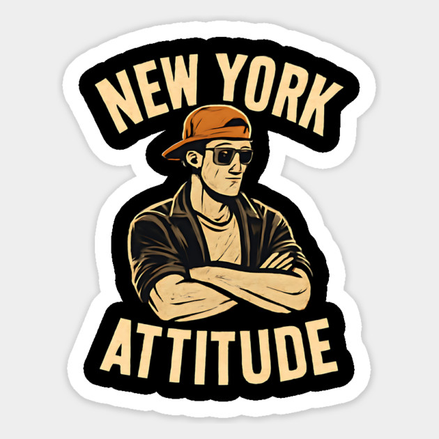 new york attitude Magnet by Pixel Threads 