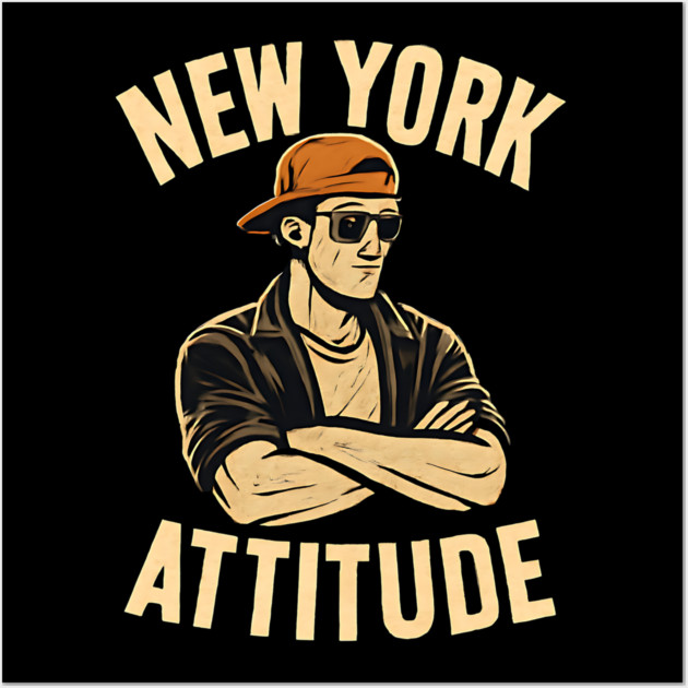 new york attitude Wall Art by Pixel Threads 