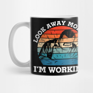 Look Away Mortal I'm Working, Welding, Metal Work, Funny Welder, Welding Dad, Welding Mug