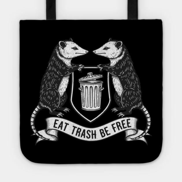 Trash Royalty Possum Crest Tote by Designed By Marty