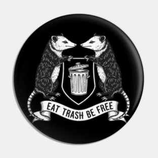 Trash Royalty Possum Crest Pin