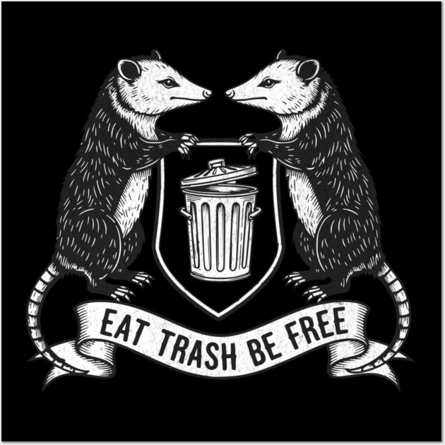 Trash Royalty Possum Crest Wall Art by Designed By Marty