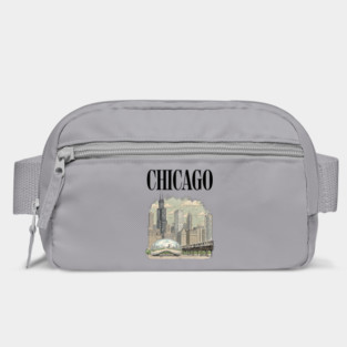 Chicago Bean and El Train Skyline Bag