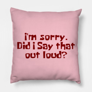Apology Tee Pillow