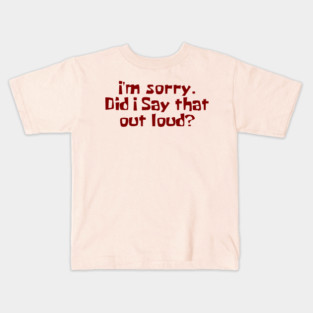 Apology Tee Kids T-Shirt
