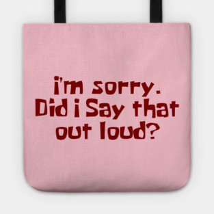 Apology Tee Tote