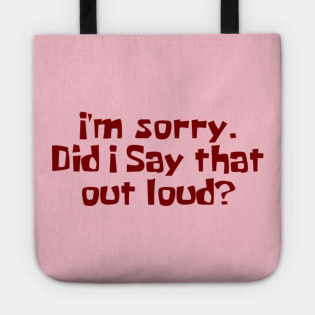 Apology Tee Tote by faithfamilyhomedesigns