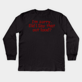 Apology Tee Kids Long Sleeve T-Shirt