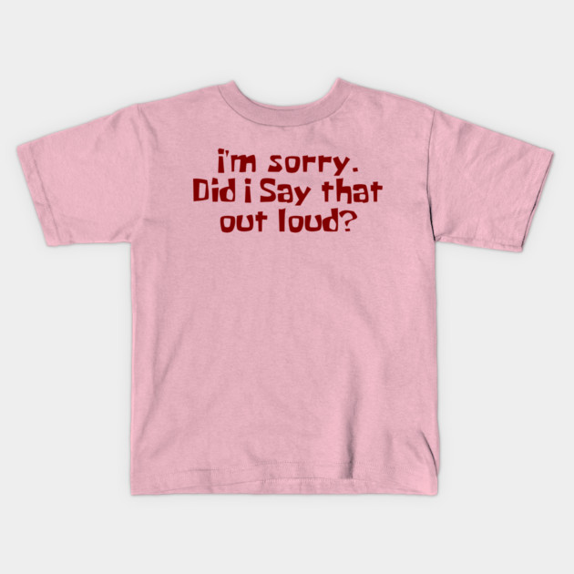 Apology Tee Kids T-Shirt by faithfamilyhomedesigns