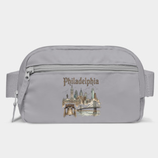 Philadelphia Liberty Bell and Bridge Skyline Bag