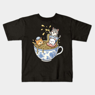 Ramen and cats Kids T-Shirt