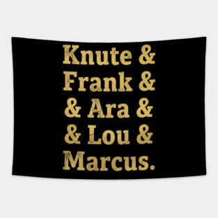 Notre Dame Fighting Irish - Knute, frank, ara, lou Tapestry