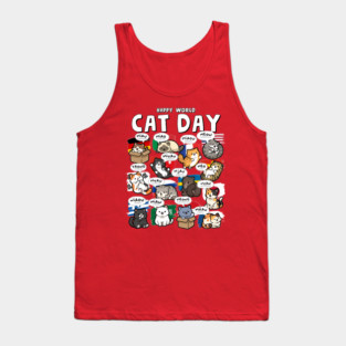 World Cat Day Tank Top