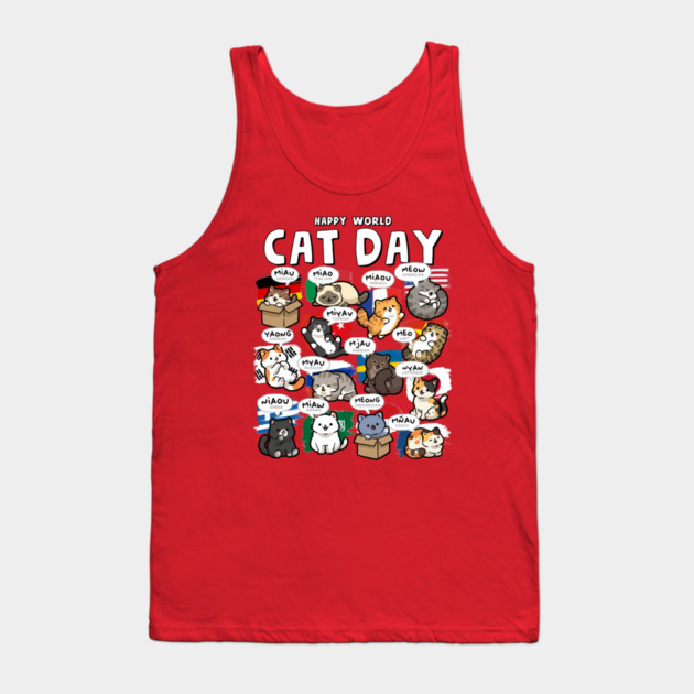 World Cat Day Tank Top by GoshWow®