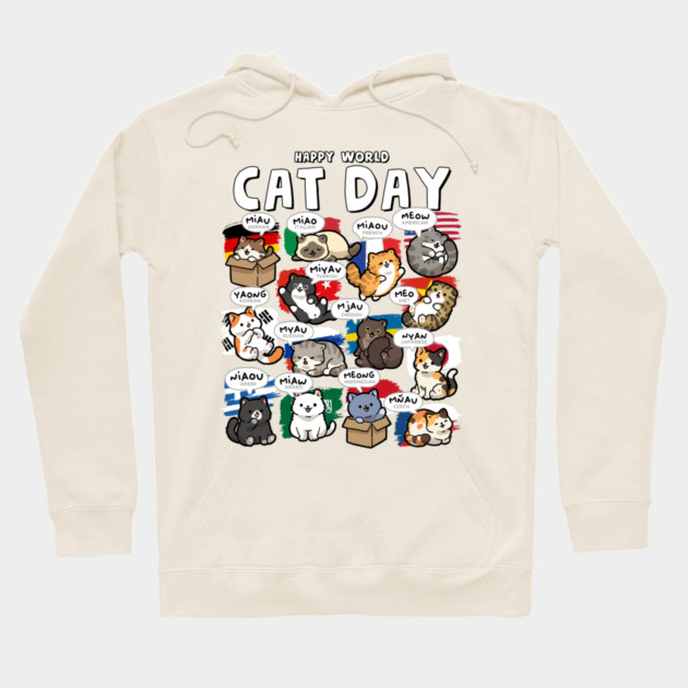 World Cat Day Hoodie by GoshWow®
