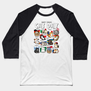 World Cat Day Baseball T-Shirt