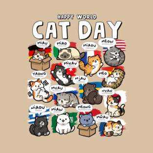 World Cat Day T-Shirt