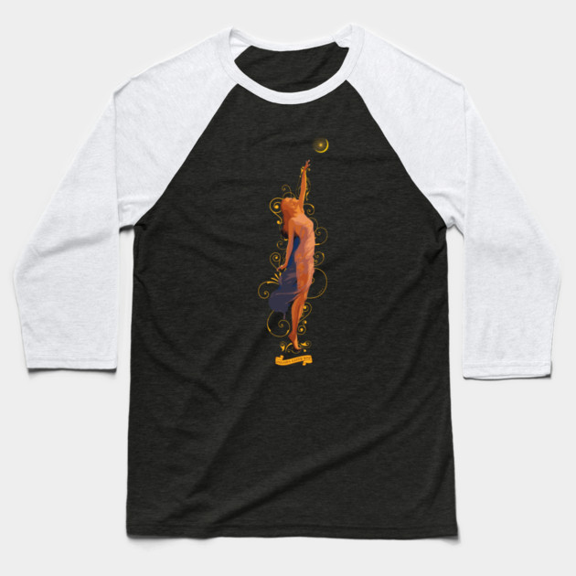 Reach for the Moon Baseball T-Shirt by Jerry