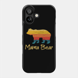 Mama Bear Vintage Retro Sunset Phone Case