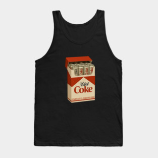 Pass Me A Fridge Cig Diet Coke Fridge Cigarette Funny Diet Soda Tank Top