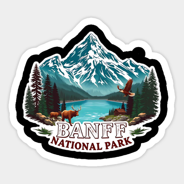 banff national park Magnet by Pixel Threads 