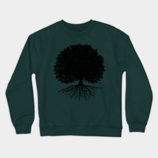 Oak Tree Silhouette Crewneck Sweatshirt
