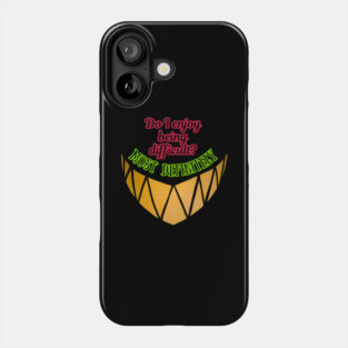 Difficult Demon Alastor - Smile - Hazbin Hotel Fanart Phone Case