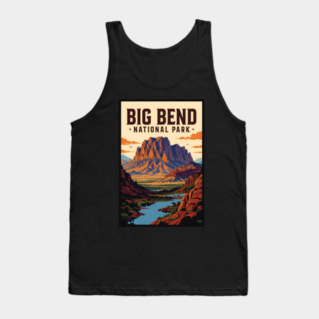 big bend national park Tank Top by Pixel Threads 