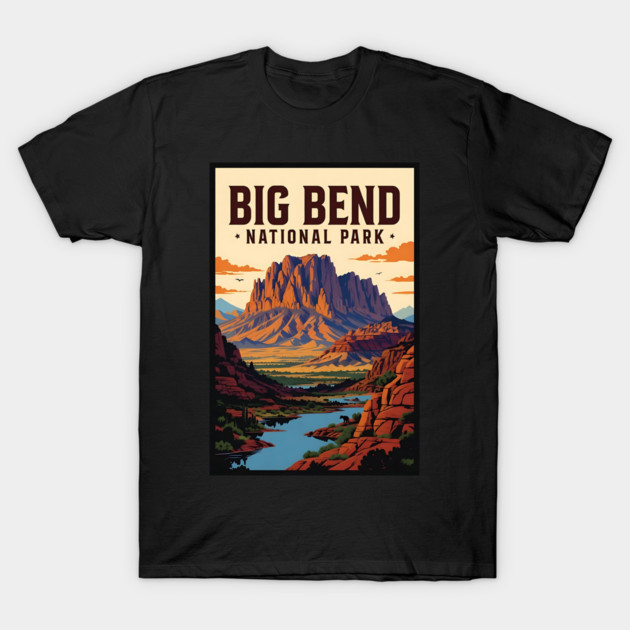 big bend national park T-Shirt by Pixel Threads 