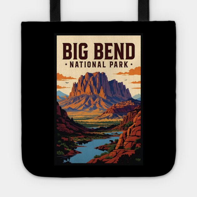 big bend national park Tote by Pixel Threads 