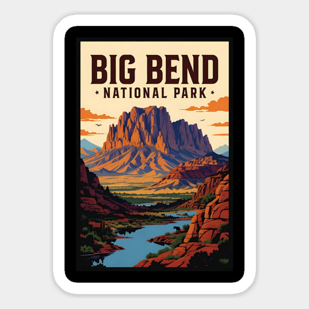 big bend national park Magnet by Pixel Threads 