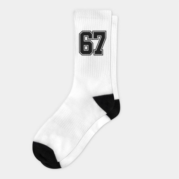 67 Socks by Creatifly Graphic Tees