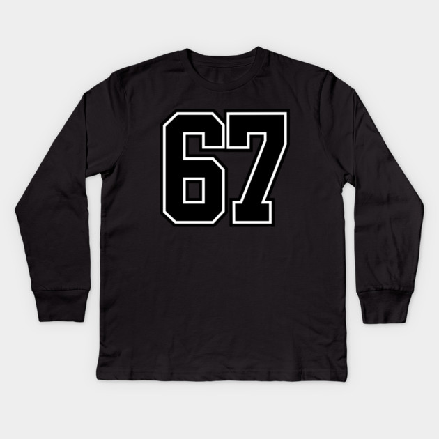 67 Kids Long Sleeve T-Shirt by Creatifly Graphic Tees