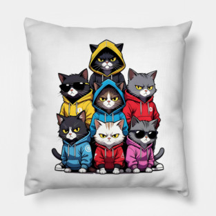 Cat Gang Pillow