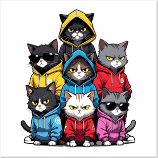 Cat Gang Posters and Art