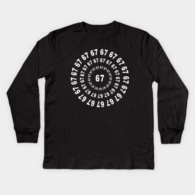 67 Kids Long Sleeve T-Shirt by Creatifly Graphic Tees
