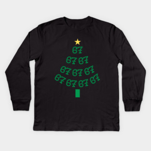 67 Christmas Tree Kids Long Sleeve T-Shirt